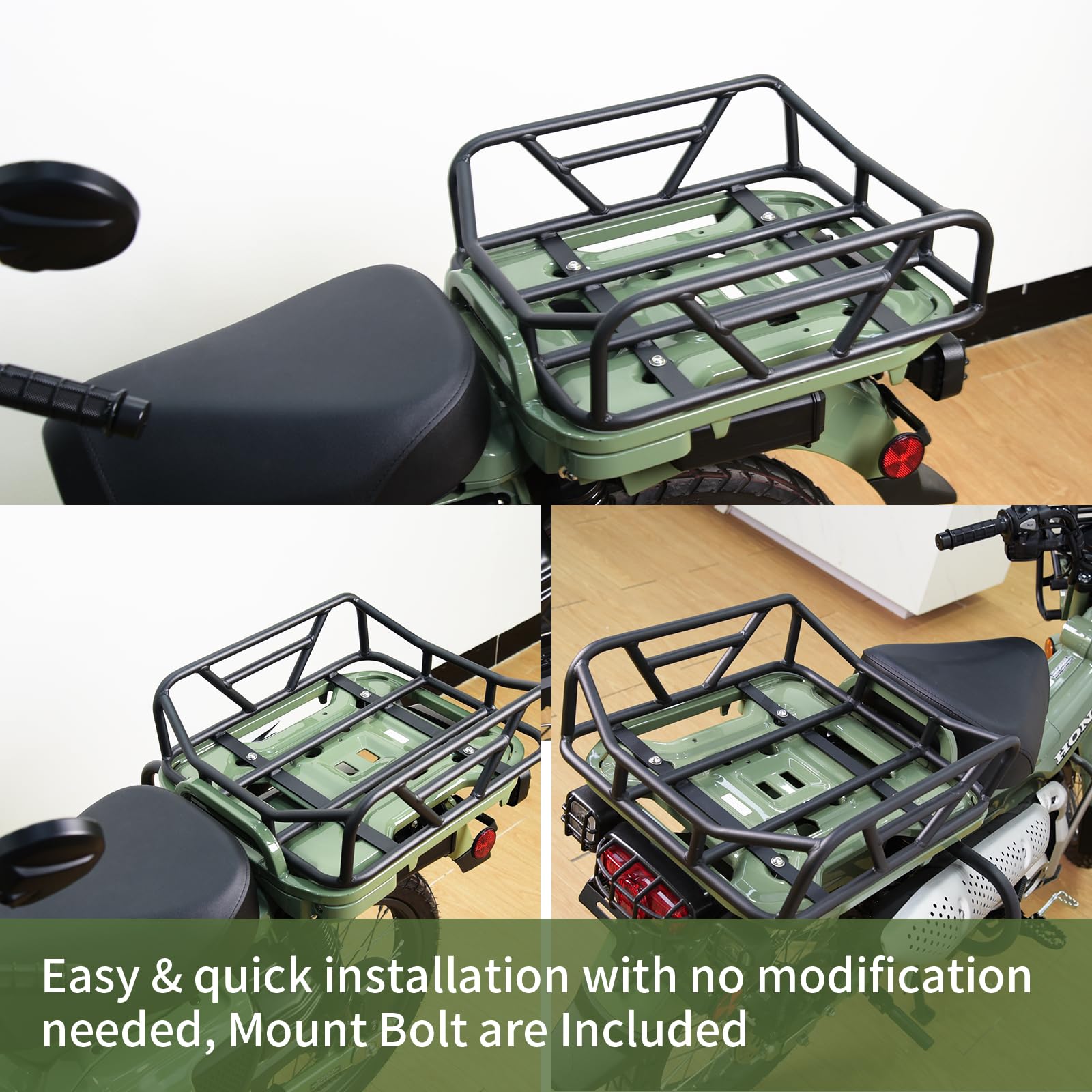 Amazon.com: WOOGA Motorcycle CT125 Rear Carrier Rack Takeaway Food
